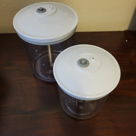 FoodSaver Canister Container Set 80 Oz And 50 Oz, Preowned - Picture 2 of 7